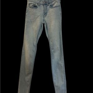 *SOLD* Men’s Hollister Sz 28 X 32 Jeans Stacked Skinny Light Wash